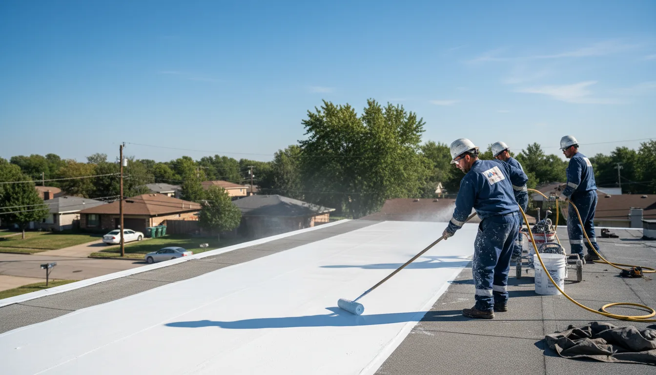 Commercial roof coating in Bush, LA near me